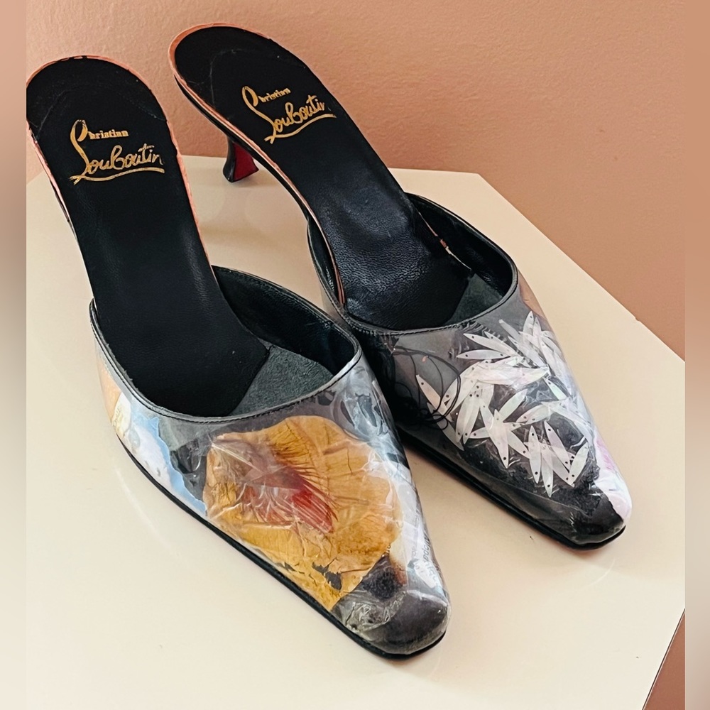 Vintage 90s Christian Louboutin Trash Mules 1999 Size 37.5